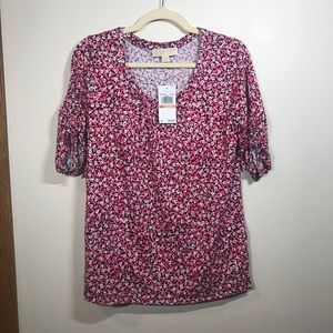 MICHAEL KORS Floral Top, Size Small BNWT